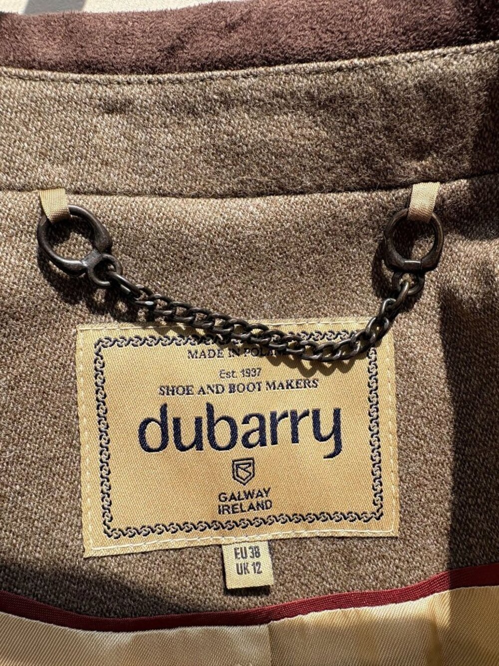 Dubarry Heather Tweed Wool Hacking Jacket UK 12 US 8 - Picture 4 of 6